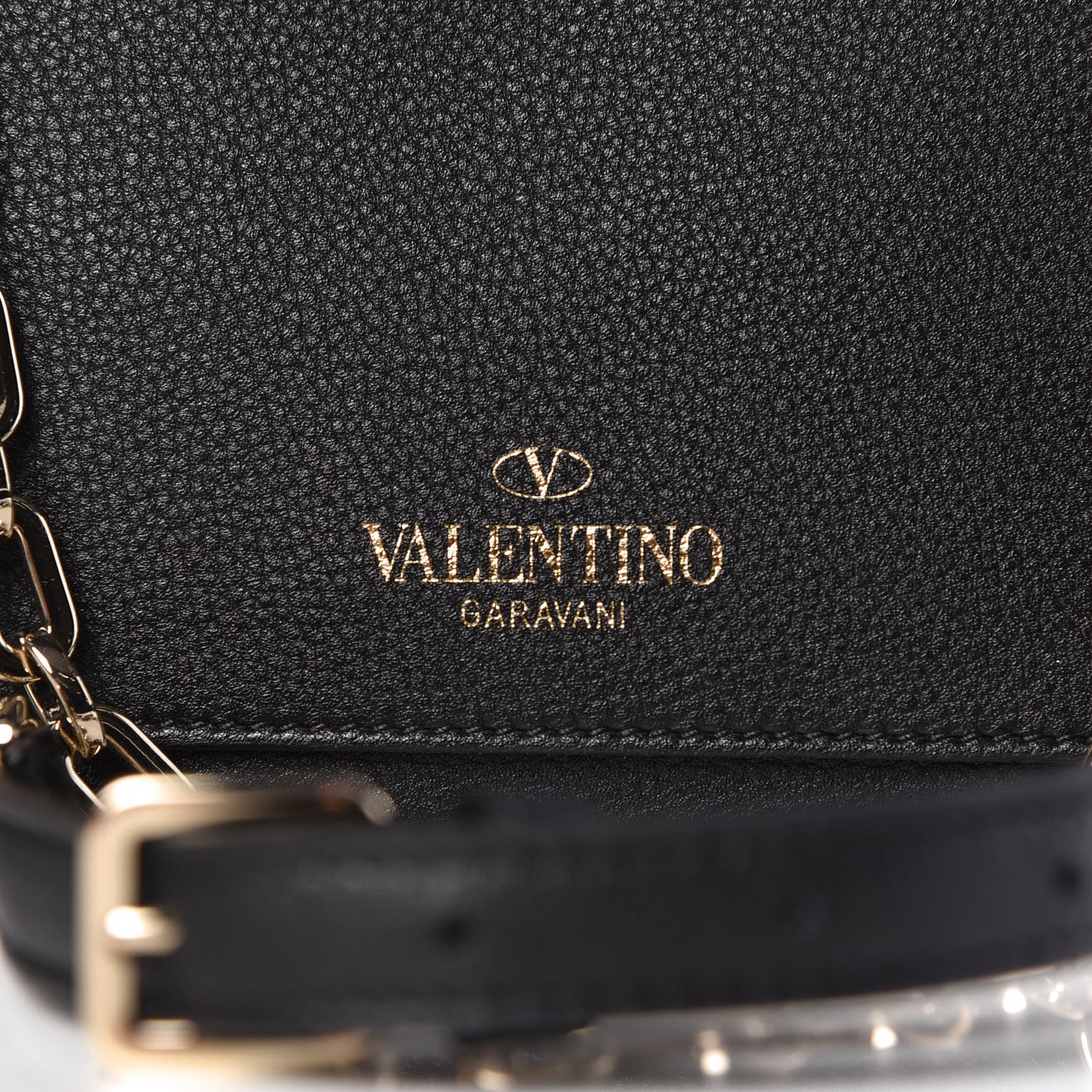 Grainy Calfskin Medium VLTN Uptown Shoulder Bag Black