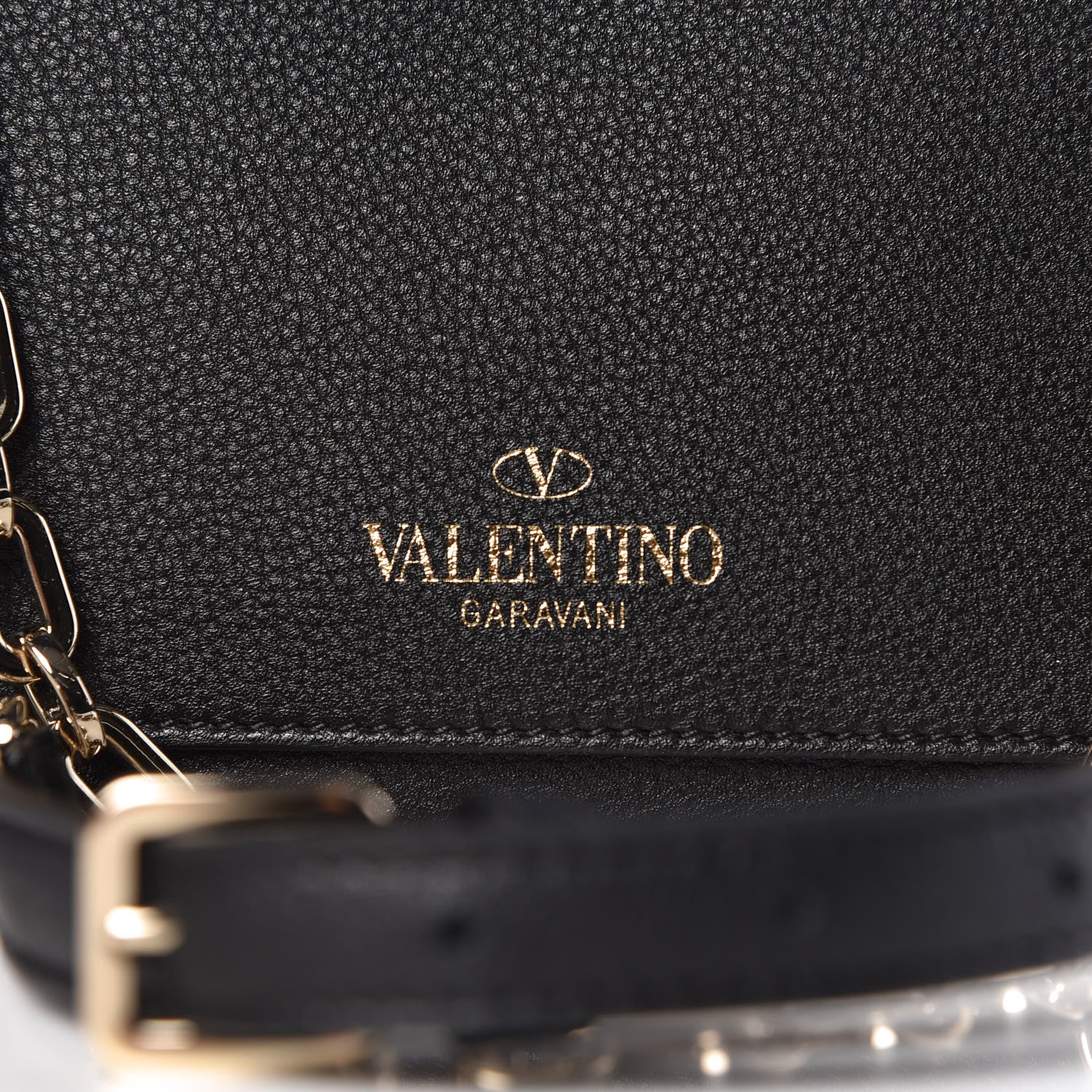 Valentino Garavani Grainy Calfskin Medium VLTN Uptown Shoulder Bag Black 7 of 10