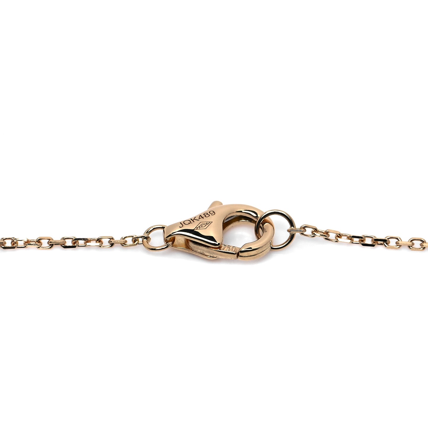 18K Yellow Gold Diamond Mother of Pearl XS Amulette de Cartier Pendant Necklace