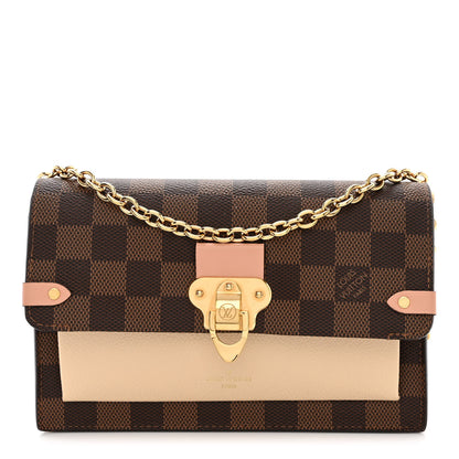 Louis Vuitton Damier Ebene Vavin Chain Wallet Creme 1 of 10