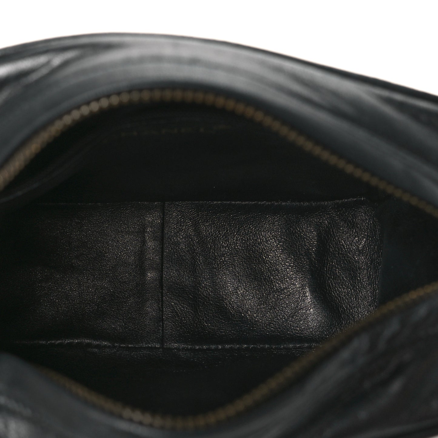 Lambskin Quilted CC Tassel Camera Case Black