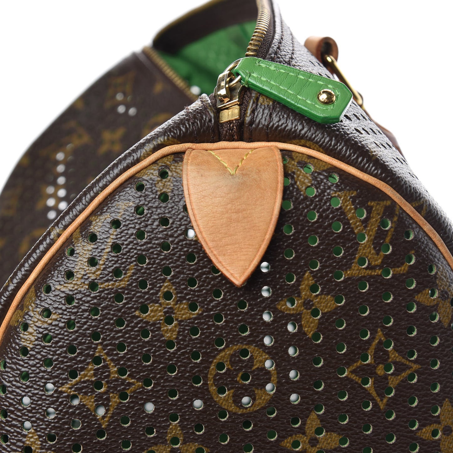 Monogram Perforated Speedy 30 Green