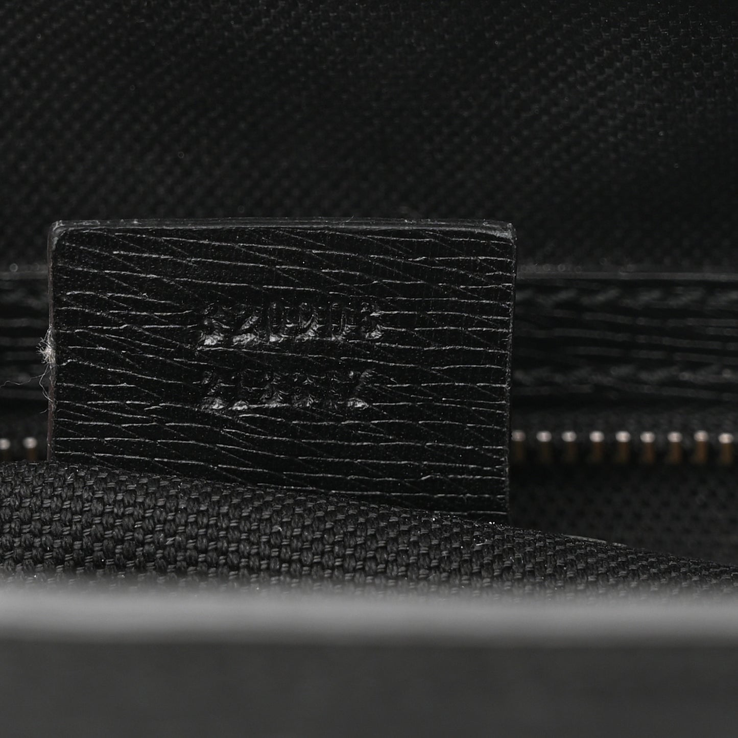 Textured Calfskin Large Bright Bit Tote Black