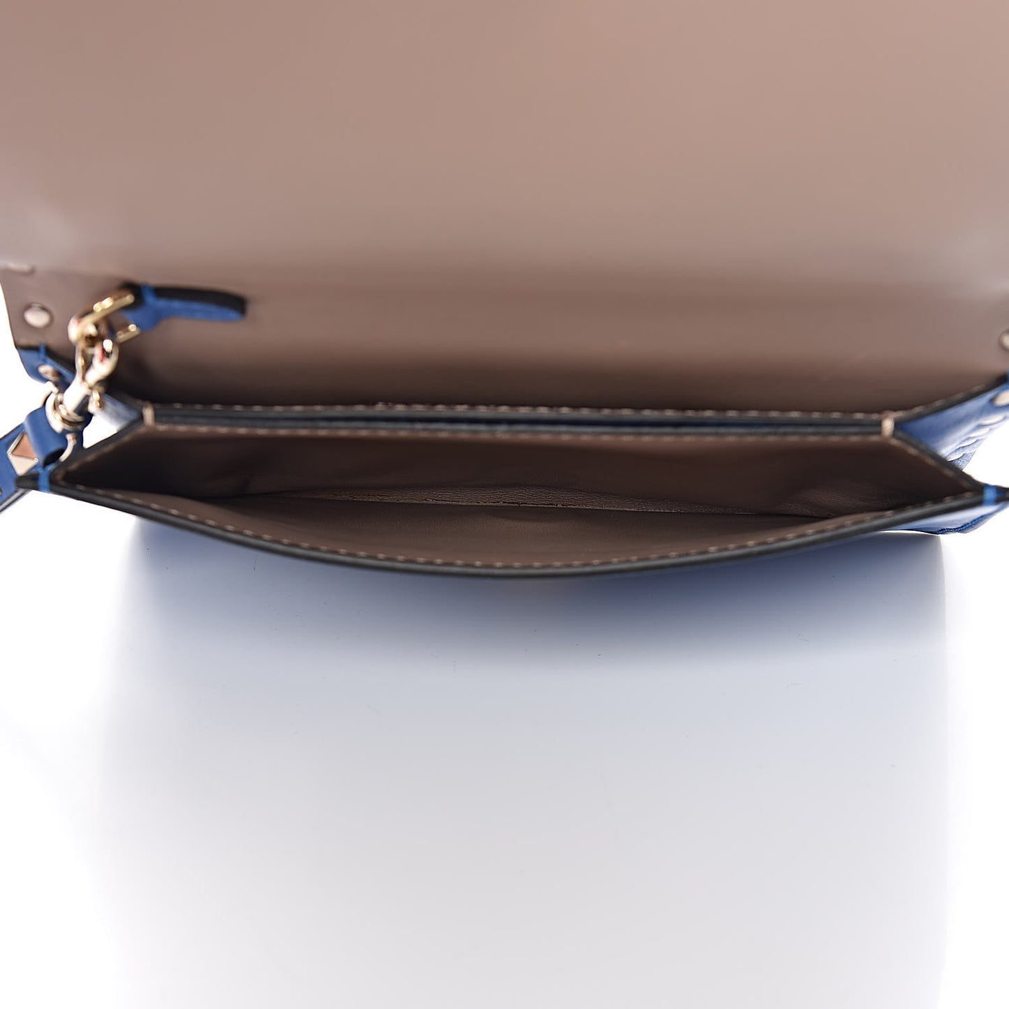 Nappa Small Rockstud Wristlet Clutch Light Sapphire