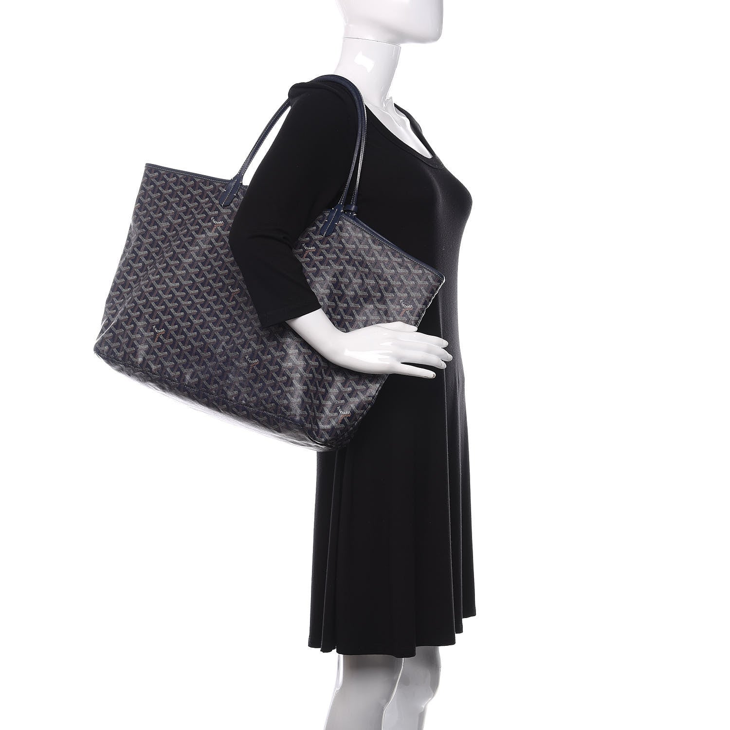 Goyard Goyardine Saint Louis GM Navy 2 of 9