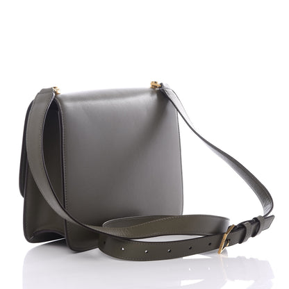 Saint Laurent Smooth Calfskin Carre Satchel Khaki 2 of 8