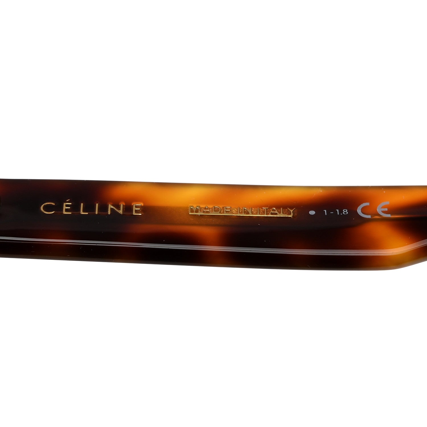 Celine Acetate Square Sunglasses CL40045I Havana 6 of 7