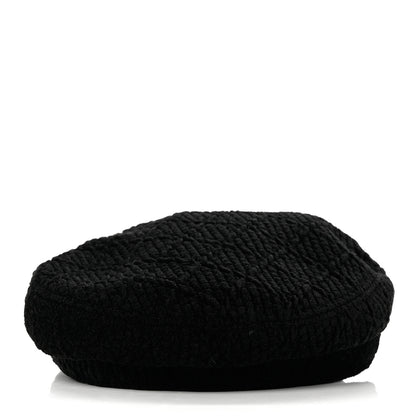 Chanel Viscose Silk Quilted CC Cap S Black 4 of 7