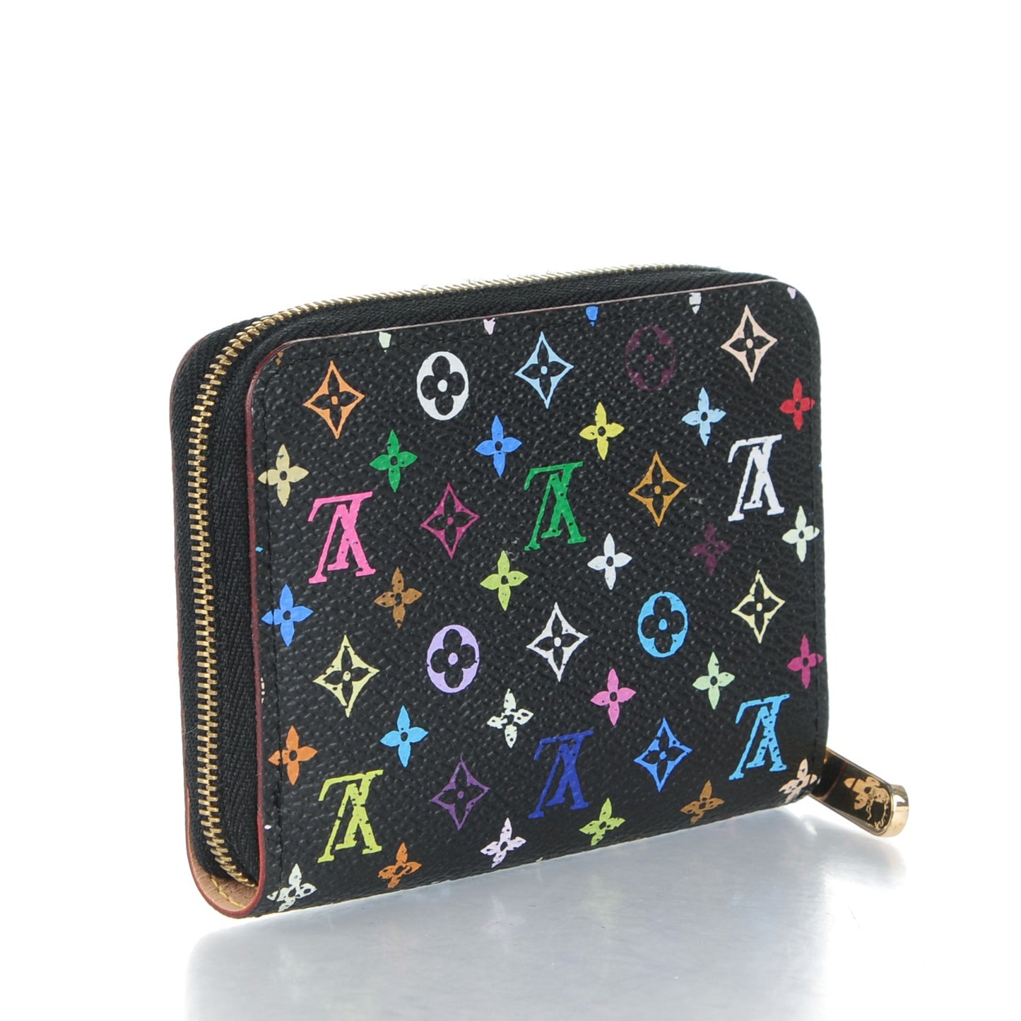 Monogram Multicolor Zippy Coin Purse Black