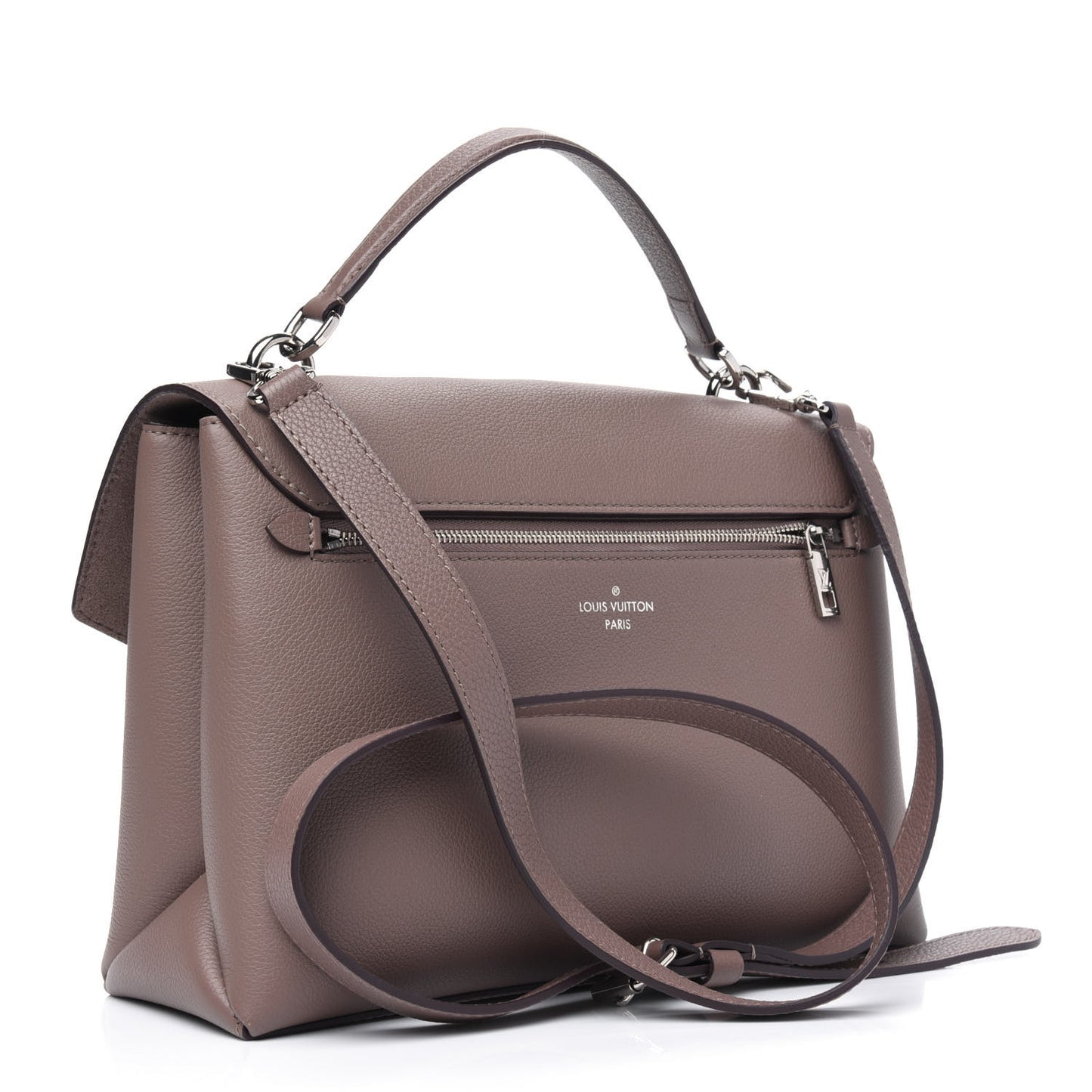 Soft Calfskin My Lockme Top Handle Taupe Glace