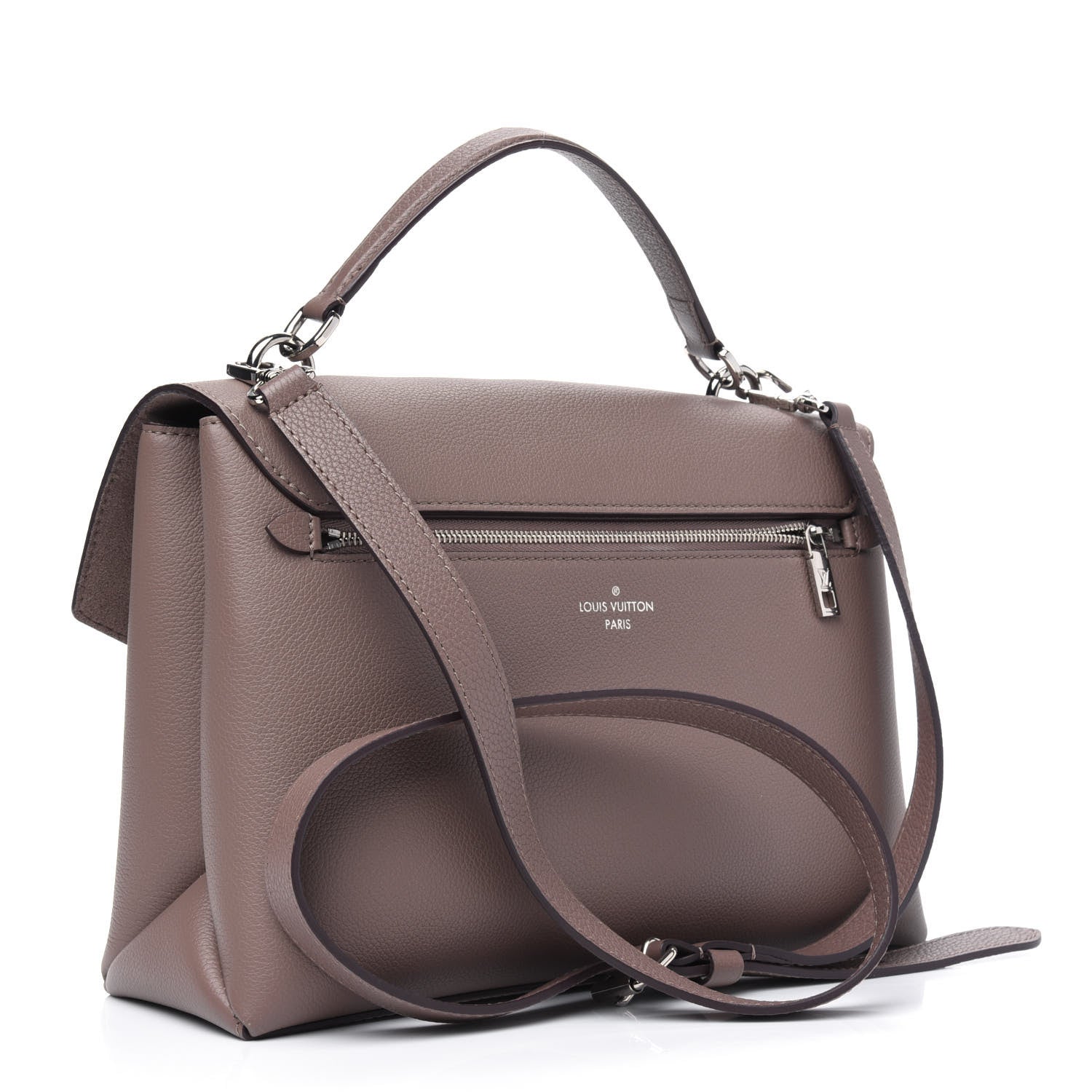 Louis Vuitton Soft Calfskin My Lockme Top Handle Taupe Glace 2 of 4