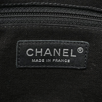 Chanel Patent Net Large La Madrague Tote Black 10 of 16
