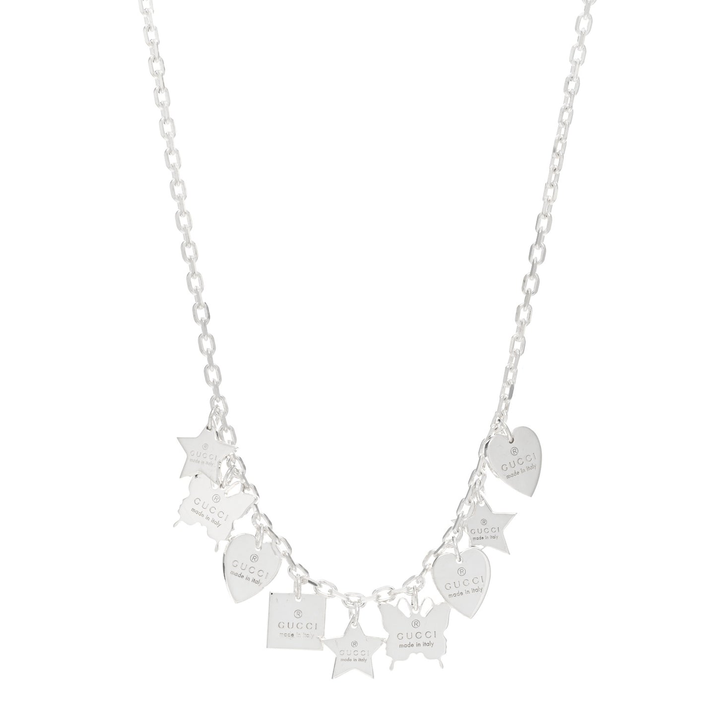 Sterling Silver Trademark Charm Necklace