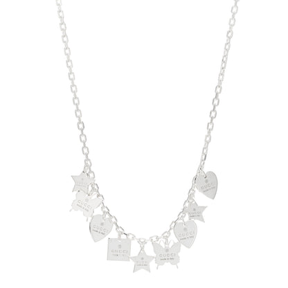 Gucci Sterling Silver Trademark Charm Necklace 1 of 4
