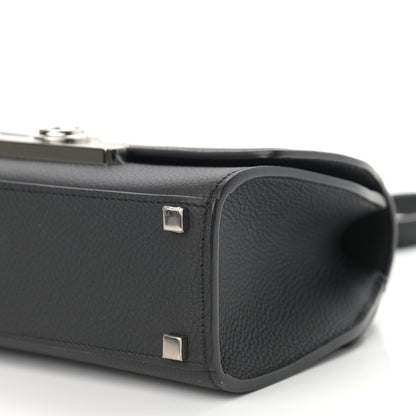 Moynat Taurillon Blush Rejane BB Black 9 of 9