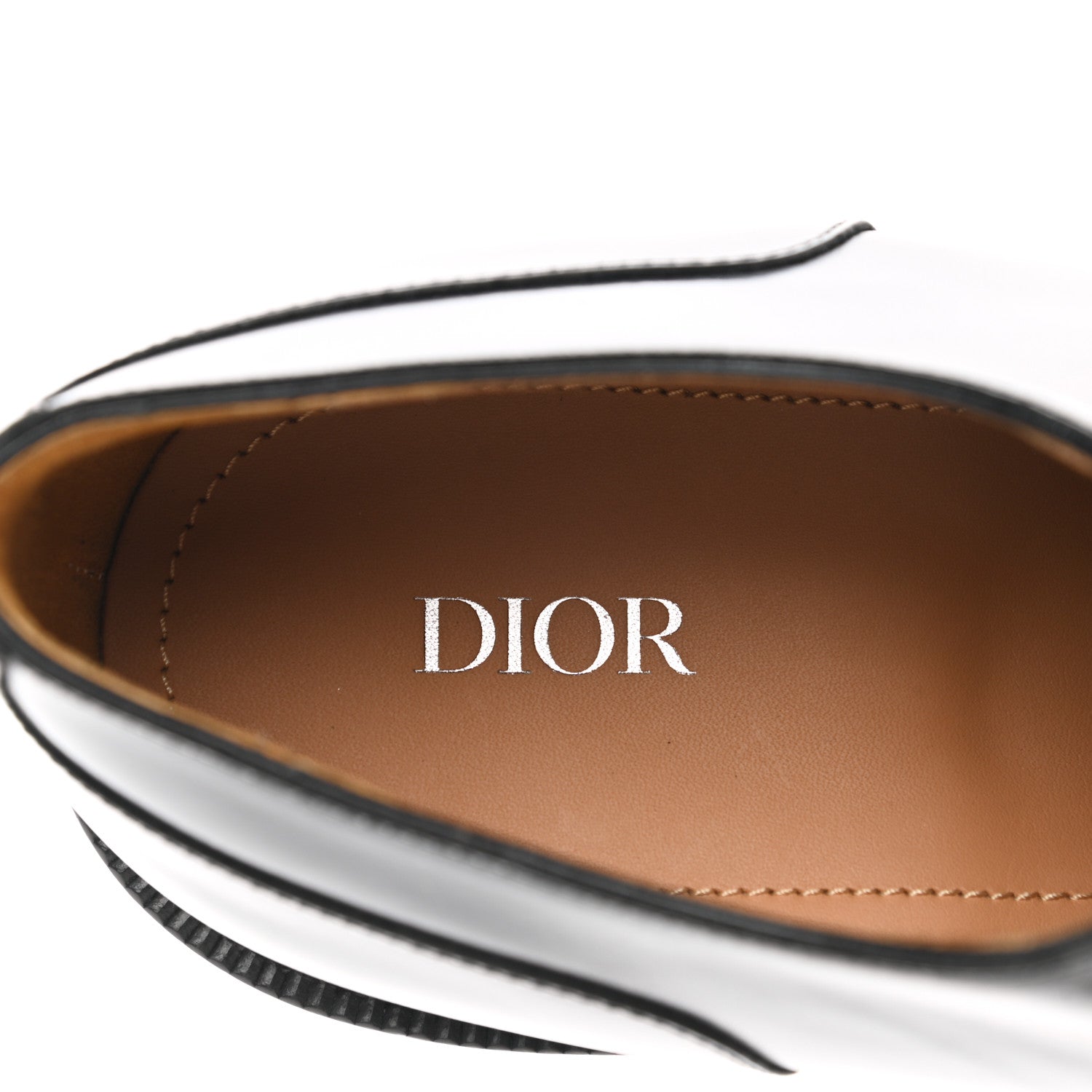 Christian Dior Calfskin Lace Up Oxford Loafers 46 Black 7 of 8
