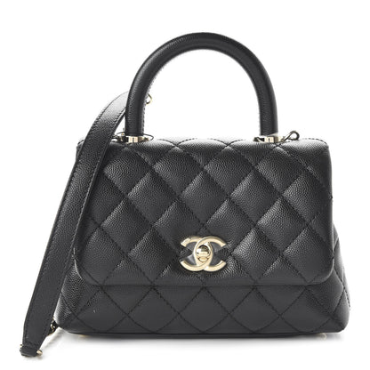 Chanel Caviar Quilted Extra Mini Coco Handle Flap Black 1 of 11