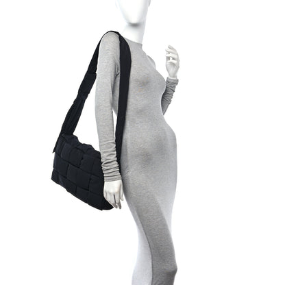 Bottega Veneta Nylon Intrecciato Padded Tech Maxi Cassette Bag Black 2 of 10