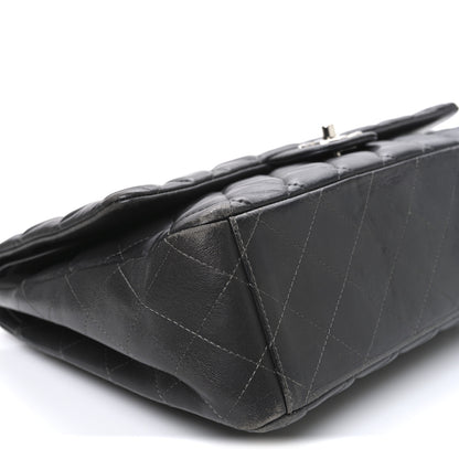 Chanel Lambskin Quilted Maxi Double Flap Dark Grey 9 of 10