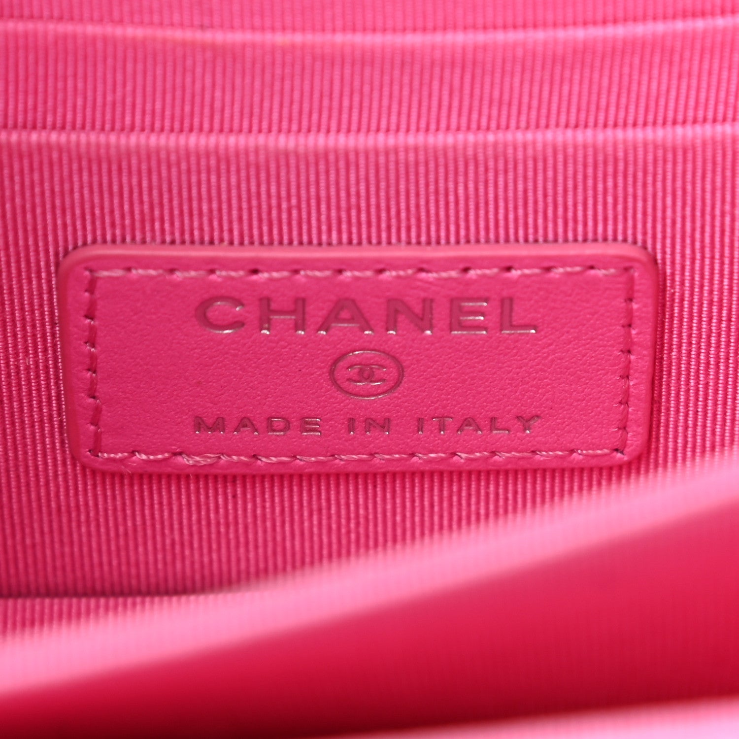 Chanel Lambskin Quilted Mini Wallet On Chain WOC Pink 11 of 18