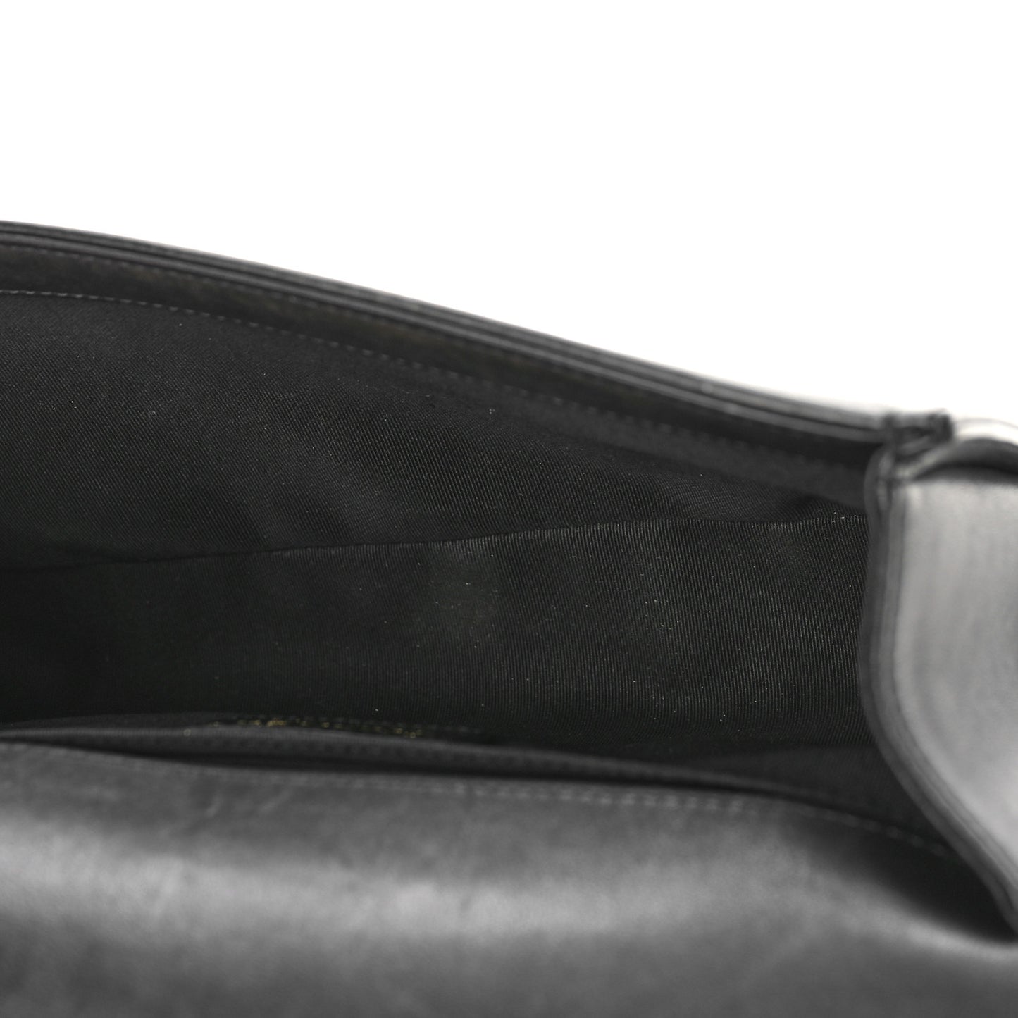 Lambskin Quilted Medium Boy Flap Black