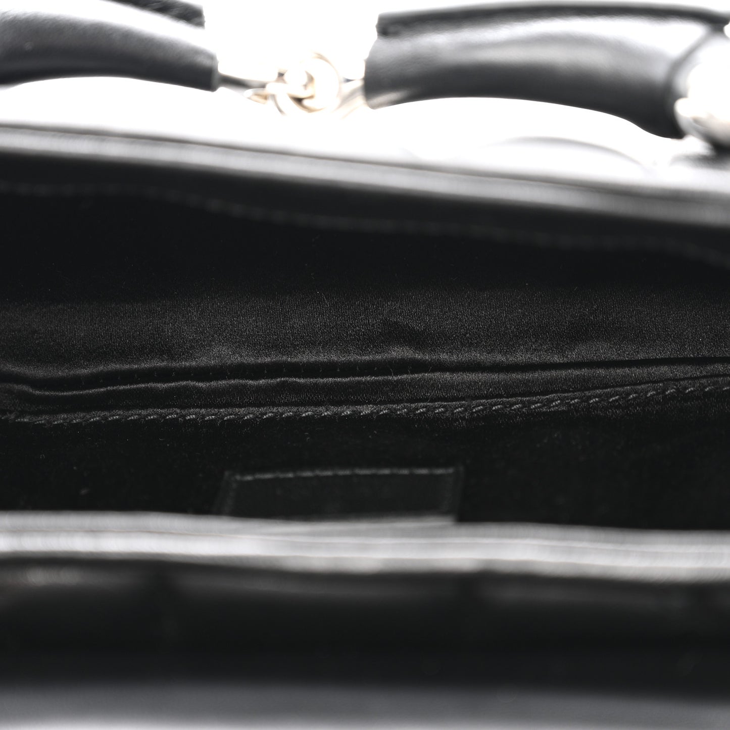 Nappa Vertical Matelasse Small Maxi Horsebit Chain Shoulder Bag Black