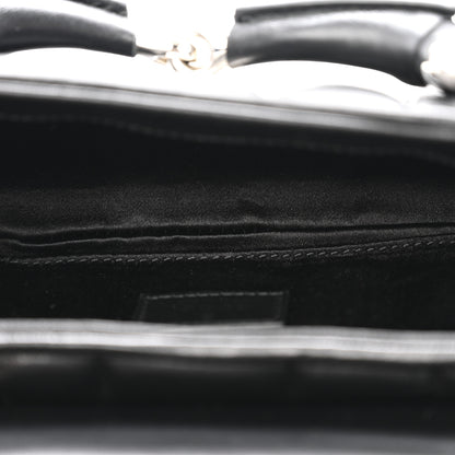 Gucci Nappa Vertical Matelasse Small Maxi Horsebit Chain Shoulder Bag Black 5 of 13