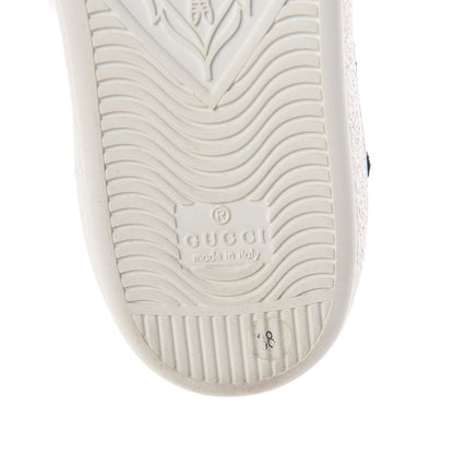 Gucci Calfskin Web Floral Embroidered Womens Ace Sneakers 38 White 7 of 8