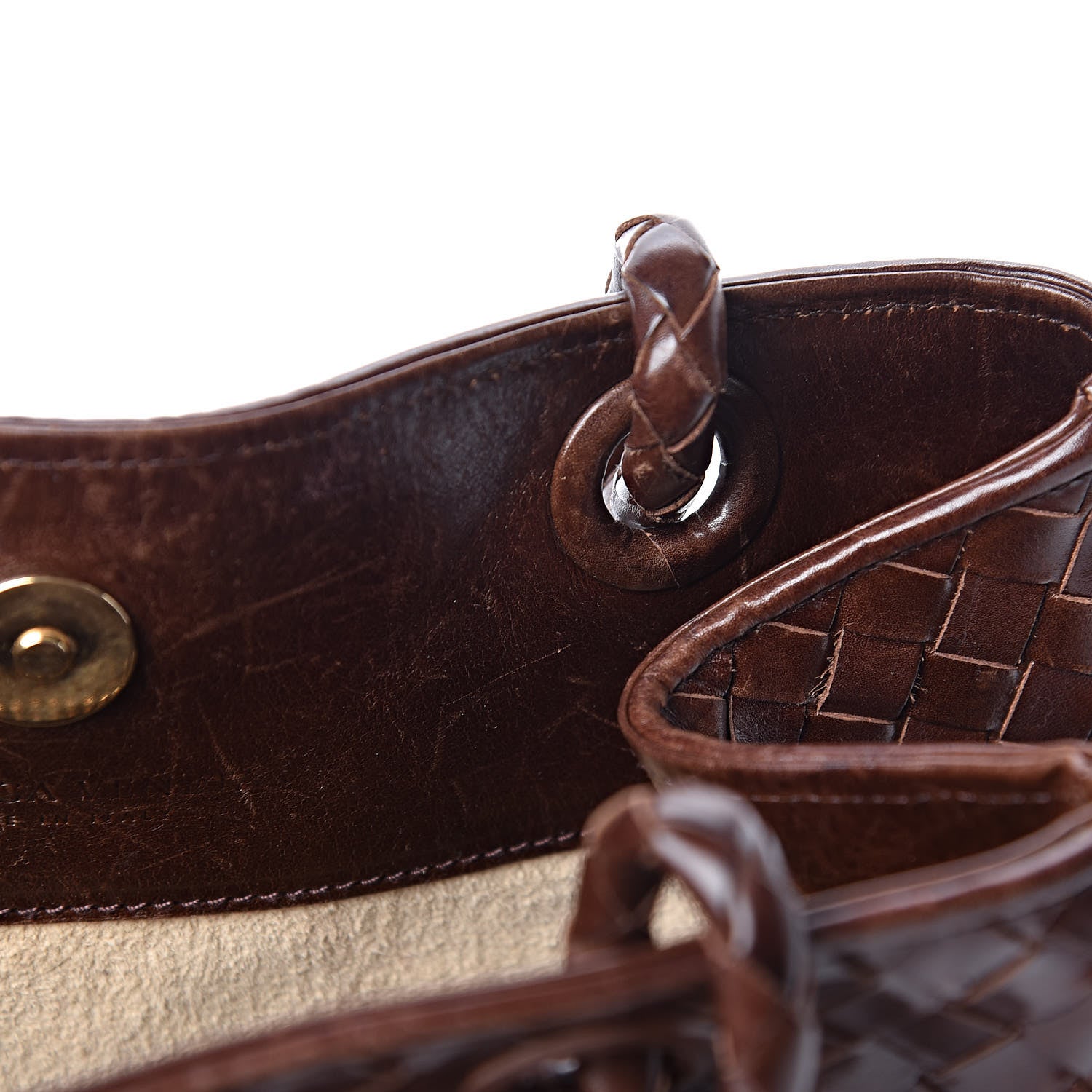 Bottega Veneta Nappa Intrecciato Woven Tote Ebano 12 of 24