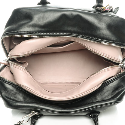 Prada Soft Calf Medium Inside Tote Black Mughetto 5 of 8