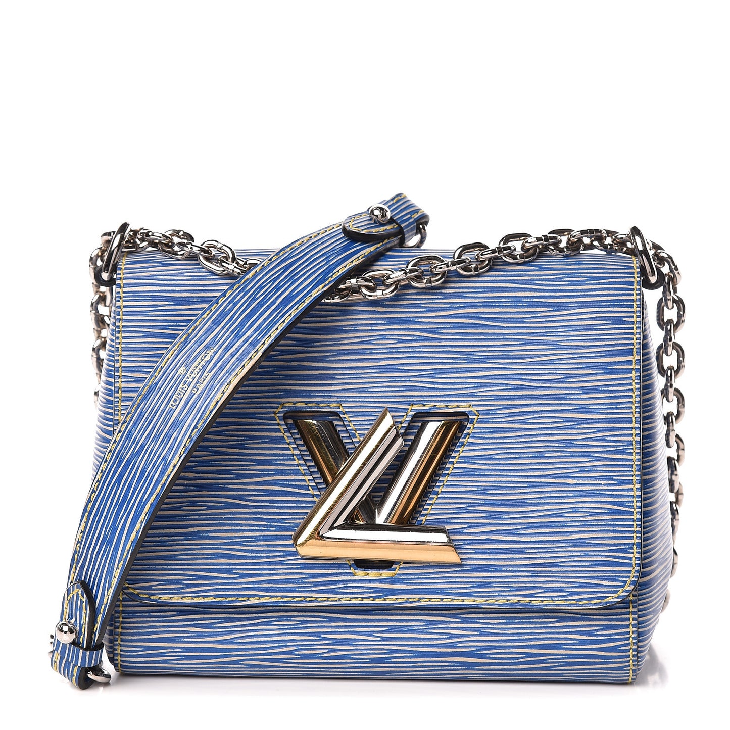 Epi Twist Shoulder Bag PM Denim Light