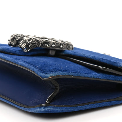Gucci Velvet Super Mini Dionysus Shoulder Bag Cobalt 9 of 9