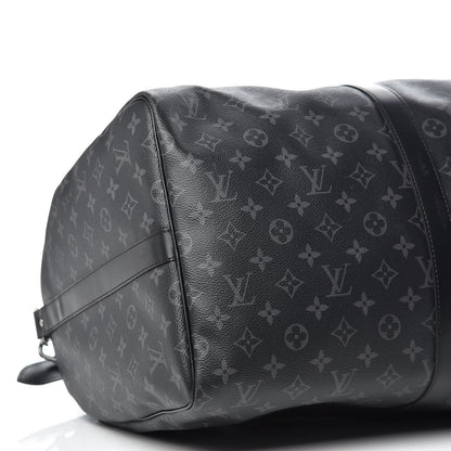 Louis Vuitton Monogram Eclipse Keepall Bandouliere 55 6 of 15