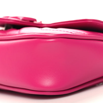 Gucci Calfskin Matelasse Monochrome GG Marmont Chain Belt Bag Classic Fuxia 10 of 10