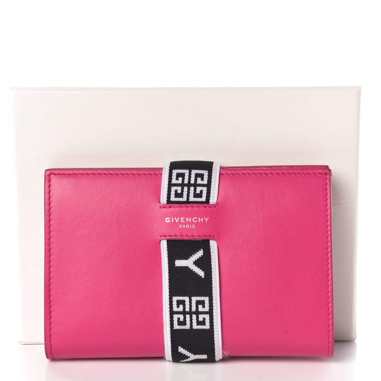 Givenchy Calfskin Urban Medium Logo Flap Wallet Cyclamen 7 of 7