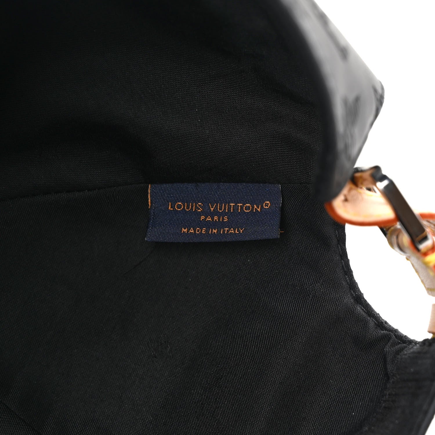 Louis Vuitton Calfskin Monogram Shadow Baseball Cap Black 8 of 9