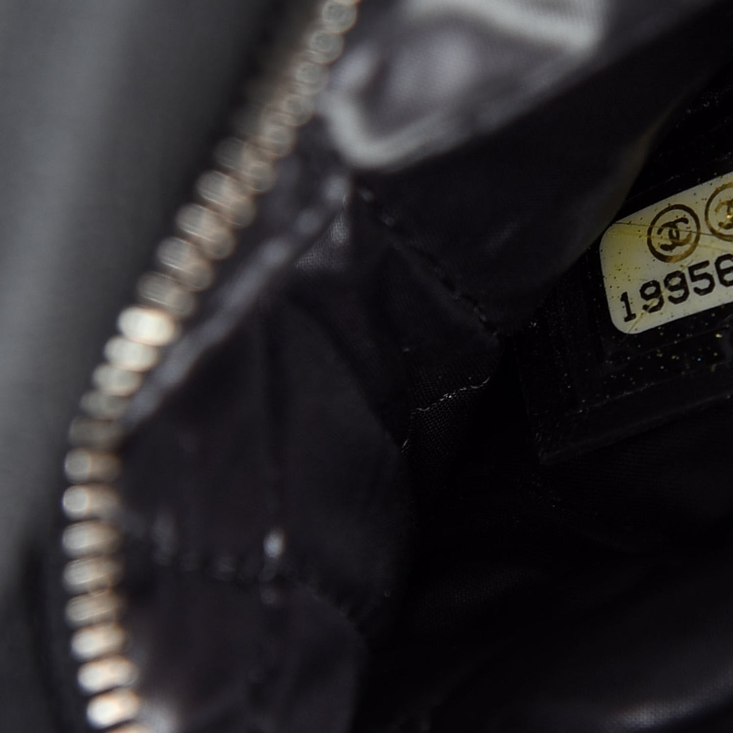 Patent Calfskin Quilted Beauty CC Clutch Black