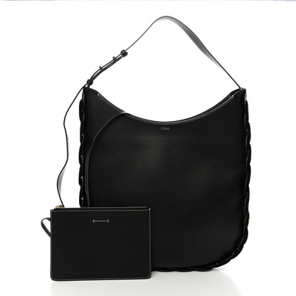 Chloe Small Grain Smooth Calfskin Large Darryl Hobo Black 3 of 10