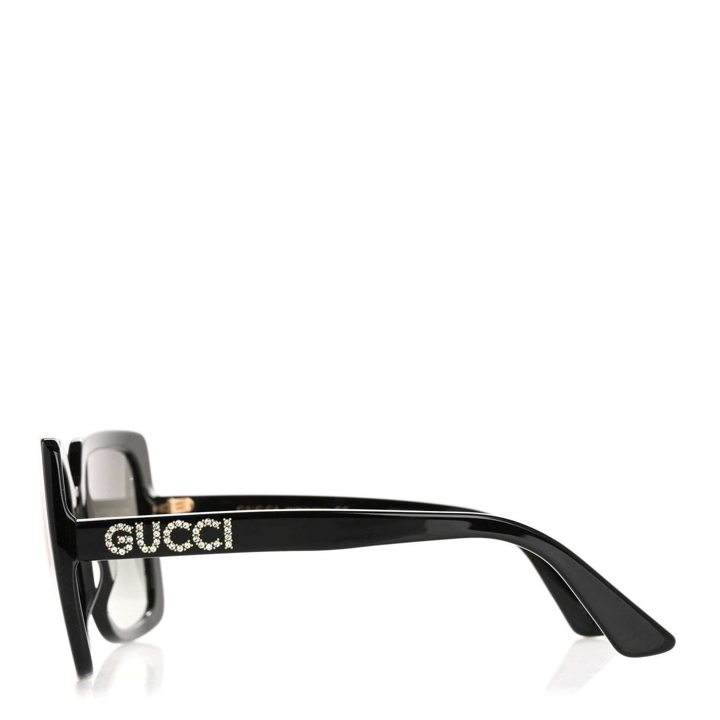 Crystal Square Frame GG Sunglasses GG0418S Black