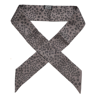 Hermes Silk Scattered Letters Twilly 1 of 3