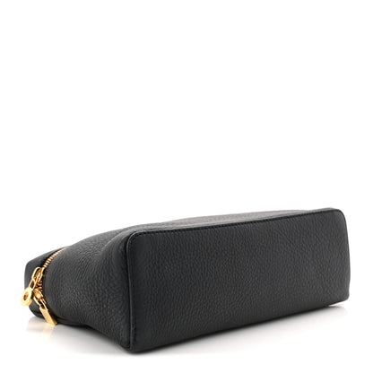 Loro Piana Grained Calfskin L19 Extra Pocket Pouch Navy 4 of 10