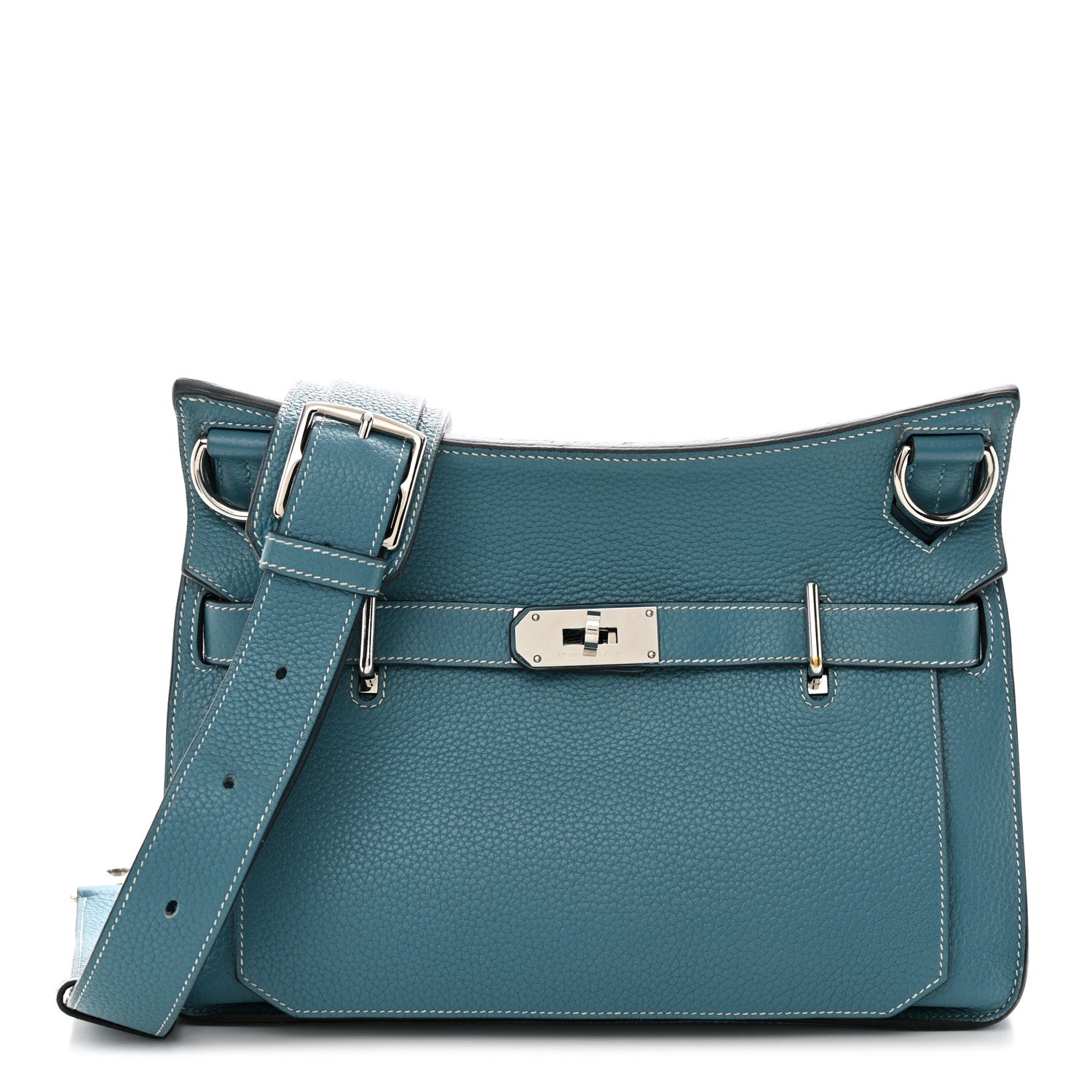 Hermes Taurillon Clemence Jypsiere 31 Blue Jean 1 of 11