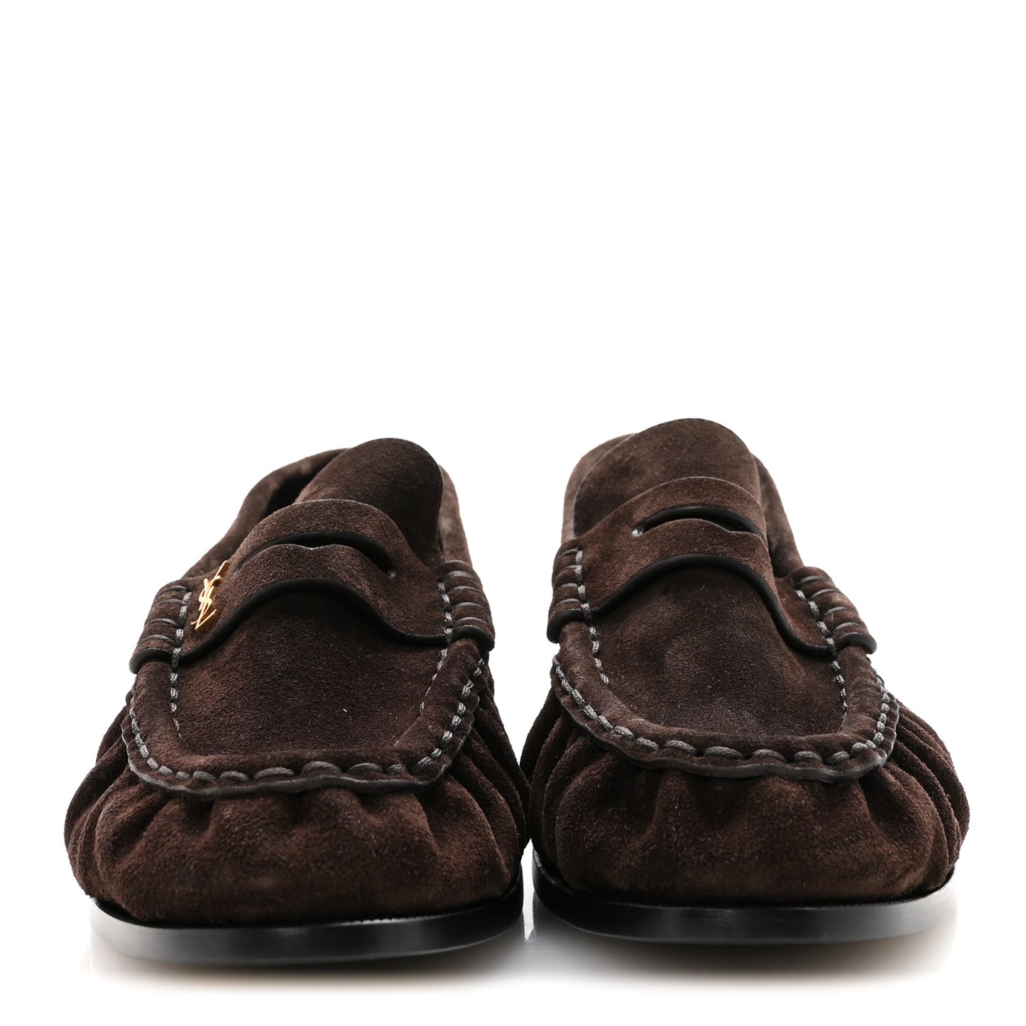 Suede Le Loafer 15 Penny Slippers 38 Dark Chocolate