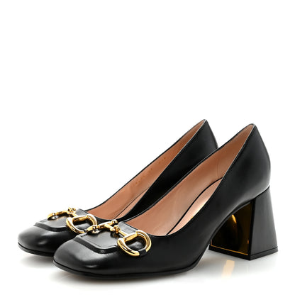 Gucci Malaga Kid Horsebit 75mm Pumps 39 Black 4 of 10