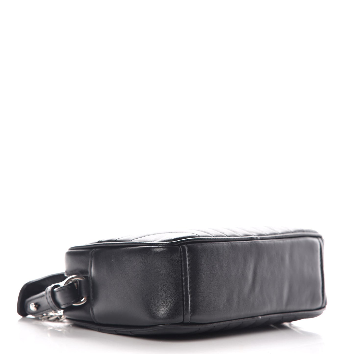 Soft Calfskin Diagramme Crossbody Bag Black
