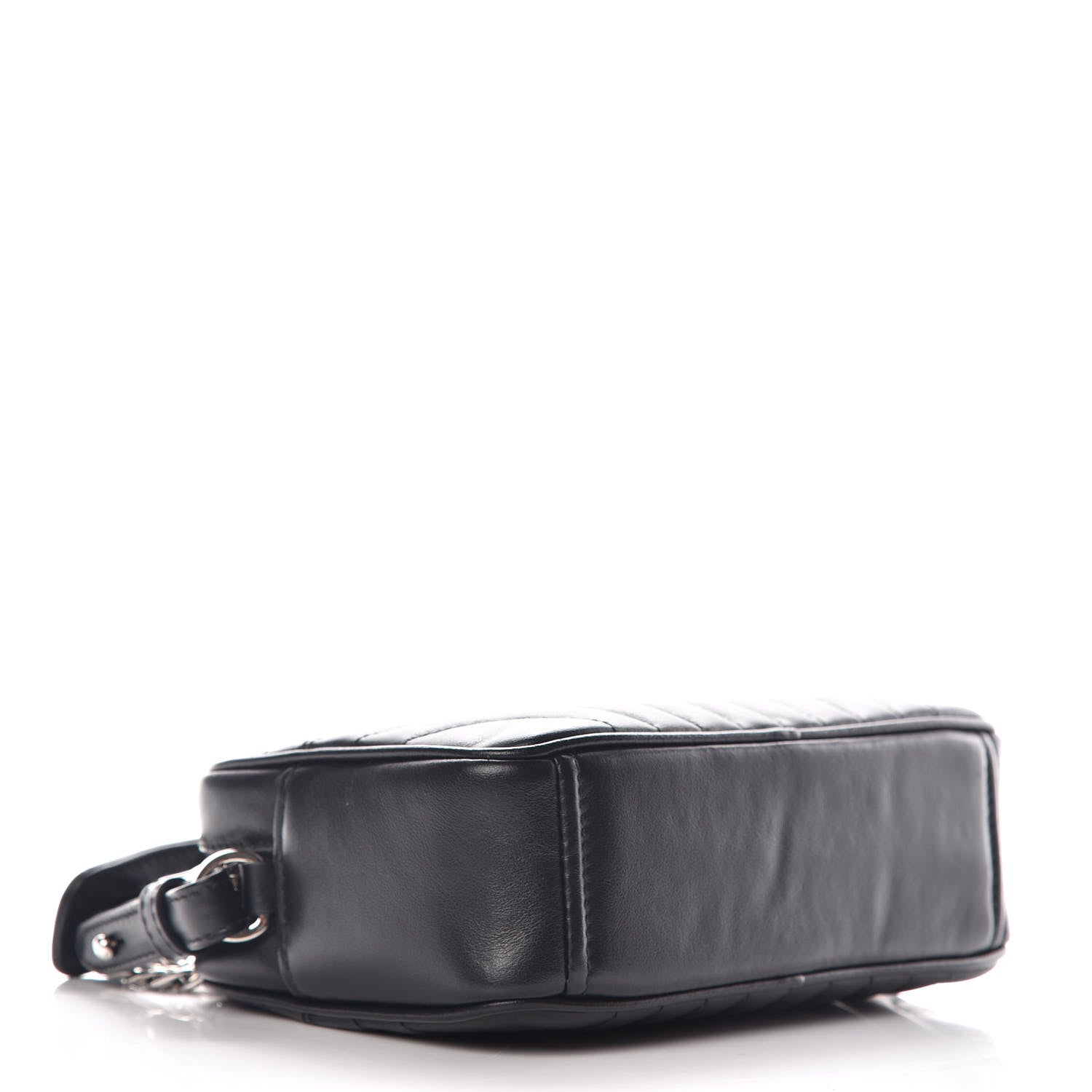 Prada Soft Calfskin Diagramme Crossbody Bag Black 4 of 9