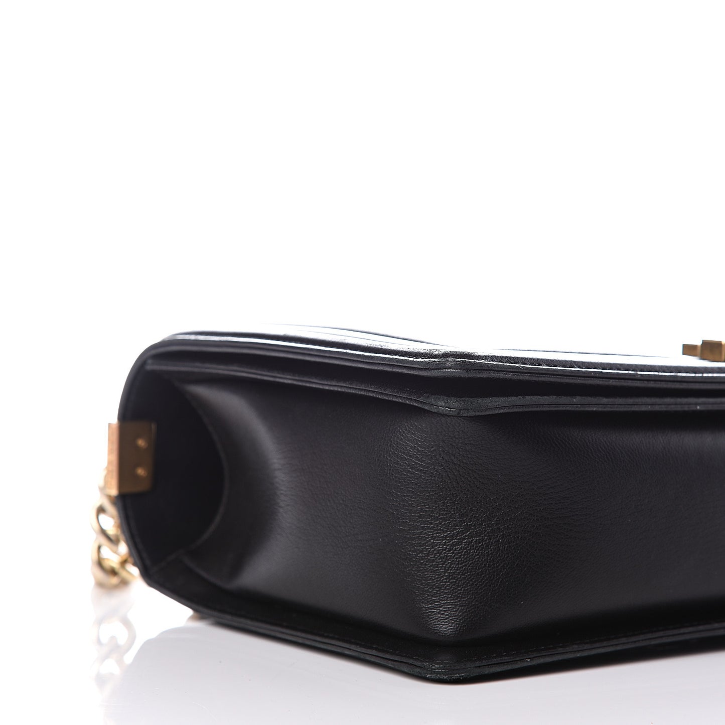 Lambskin Quilted New Medium Boy Flap Black