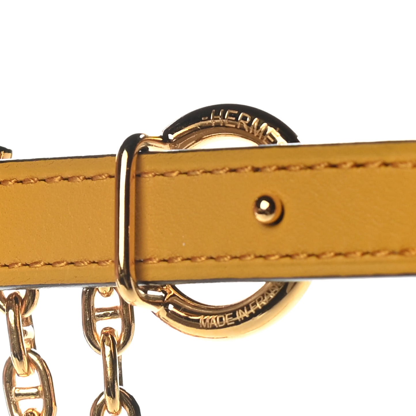 Epsom Swift Carrousel 13mm Belt 75 Etoupe Jaune Ambre