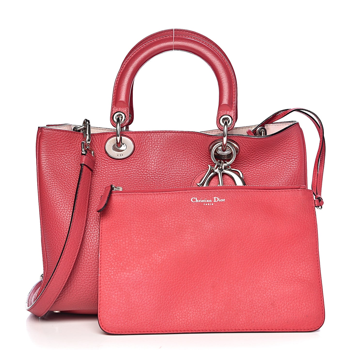 Bullcalf Medium Diorissimo Tote Pink