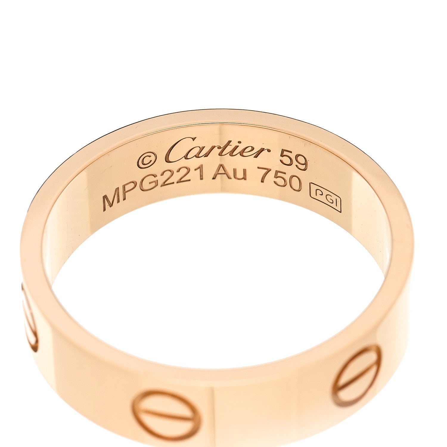 Cartier 18K Yellow Gold 5.5mm LOVE Ring 59 8.75 4 of 5